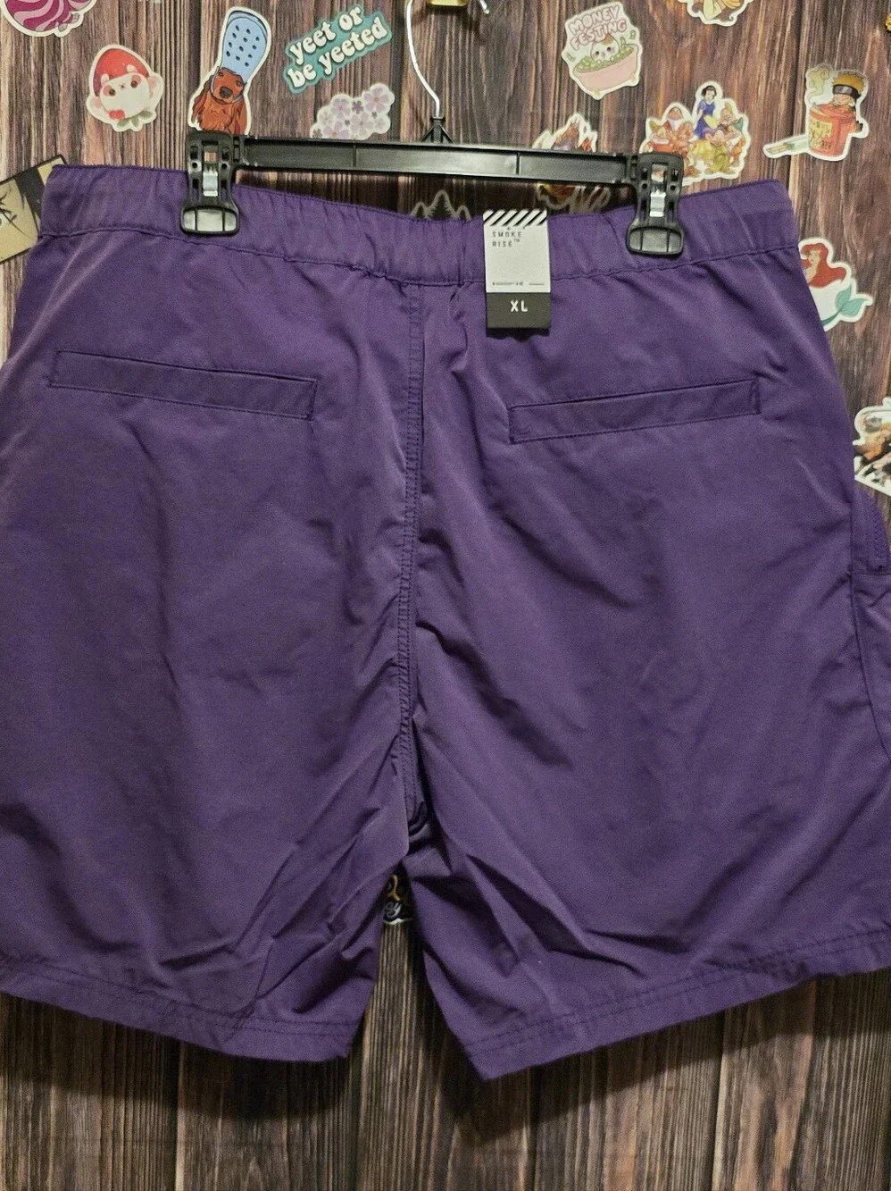 Men's Smoke Rise Yellow Nylon Cargo Shorts